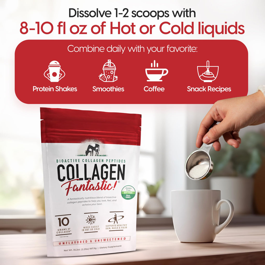 Collagen Peptides Powder Unflavored 2.2lb 90 Servings J248