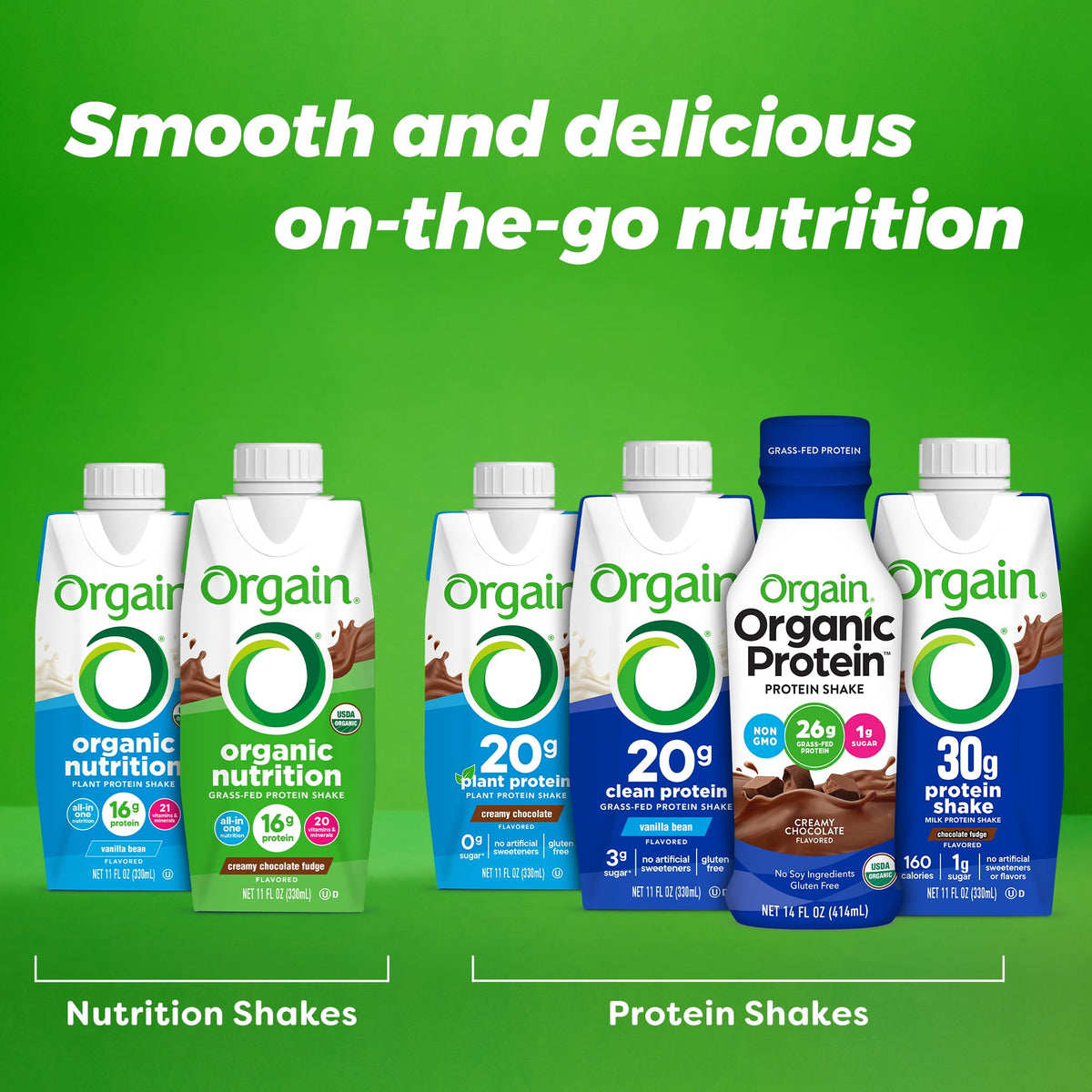 Organic Creamy Chocolate Fudge Shake 12 Pack C386418