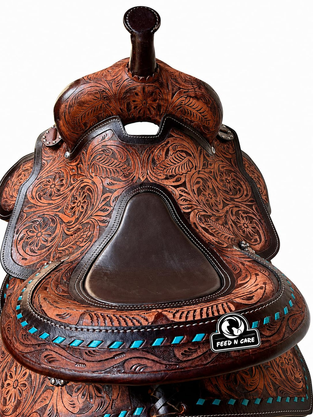 Leather Horse Saddle with Tack Set Y153