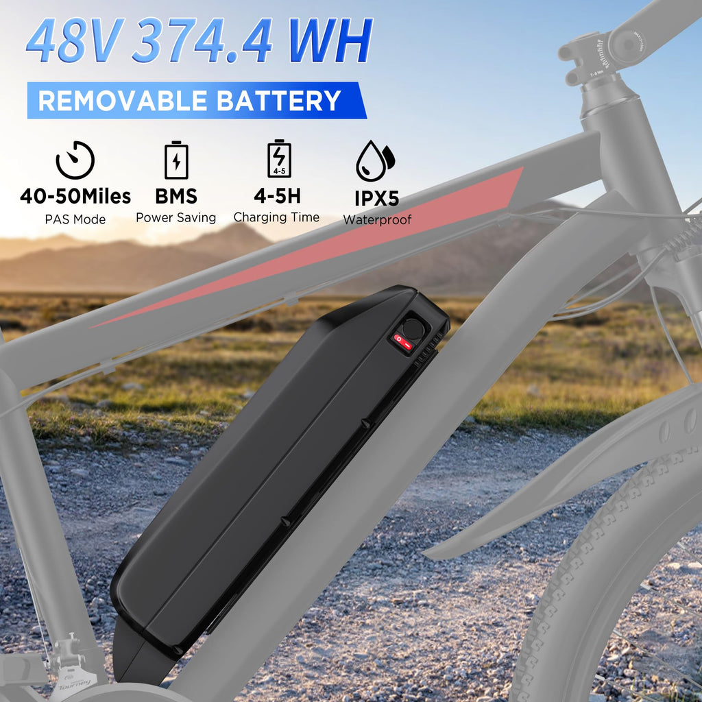 26" Electric Mountain Bike with 1000W Peak Motor Q732