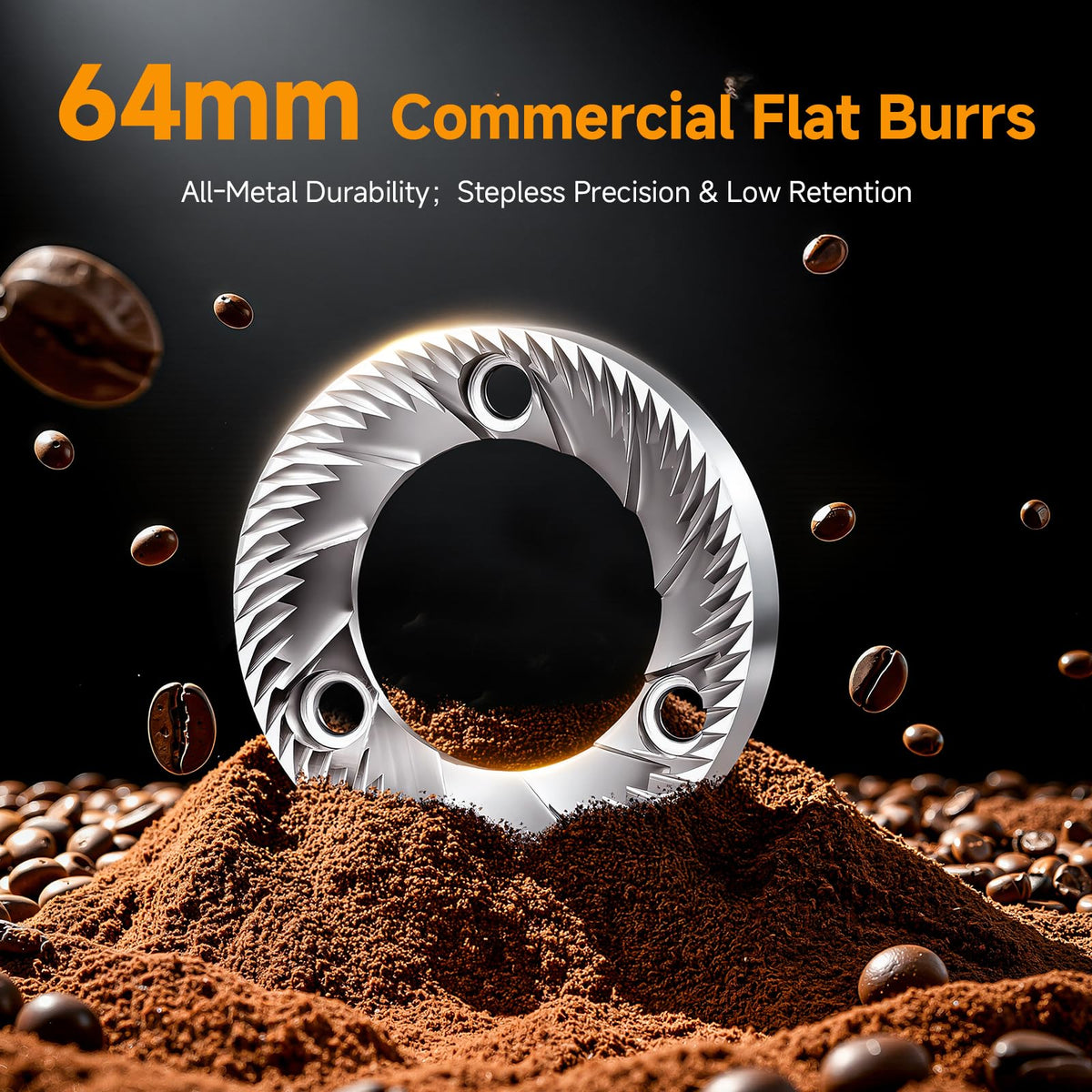64mm Flat Burr Coffee Grinder U9264