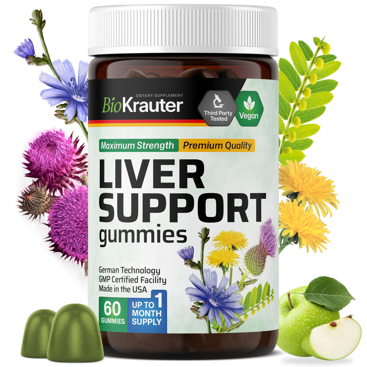 Liver Detox with Vitamin C & Milk Thistle, 60 Gummies E322