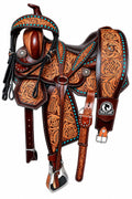 Leather Horse Saddle with Tack Set Y153