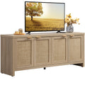 TV Stand with 4 Rattan Cabinets G89259