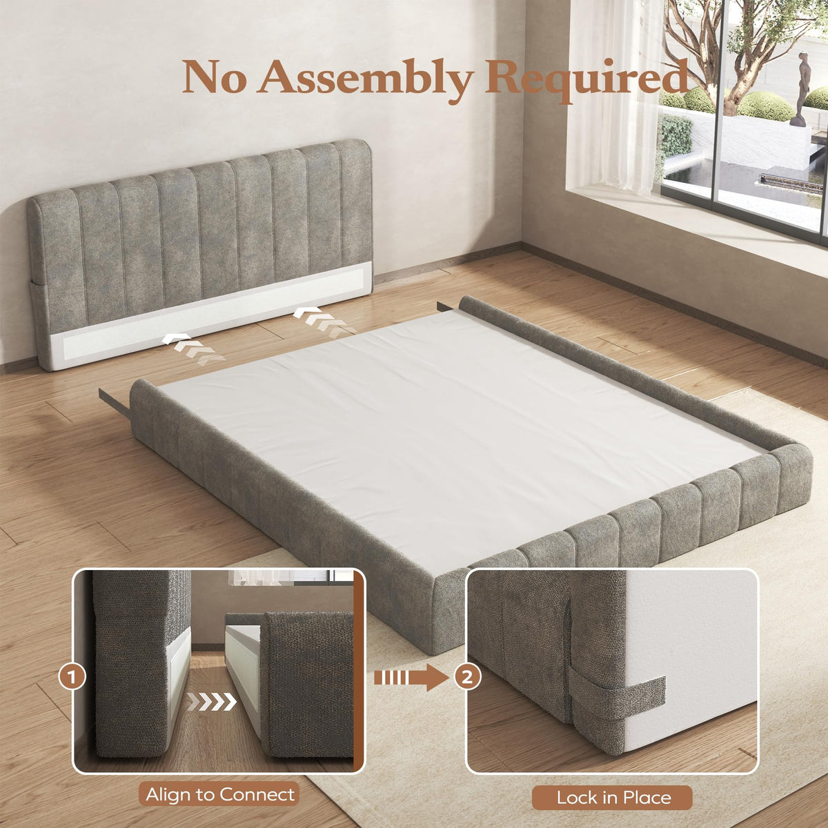 Queen Cloud Bed Frame Z1680