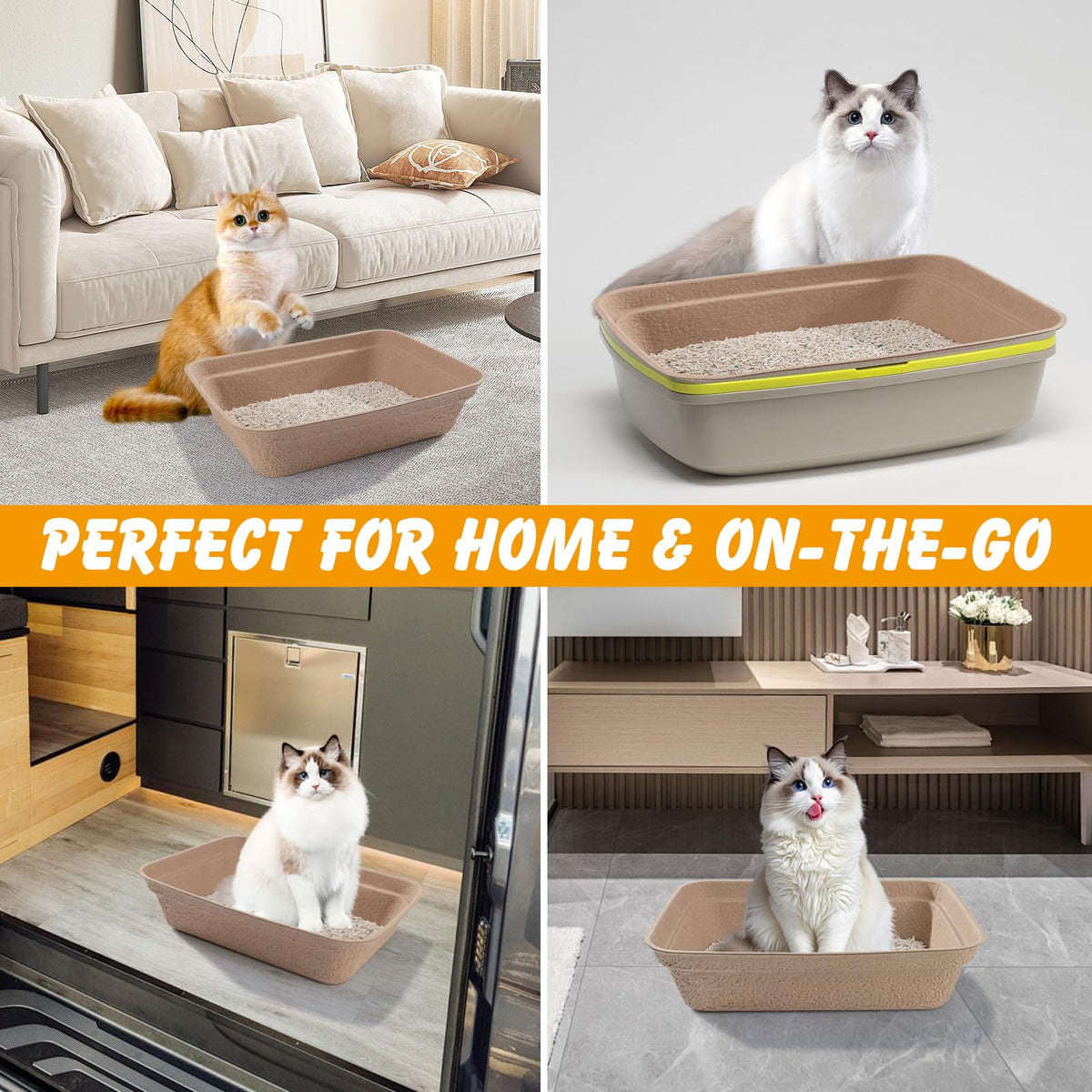 Disposable Cat Litter Box 9-Pack S848713