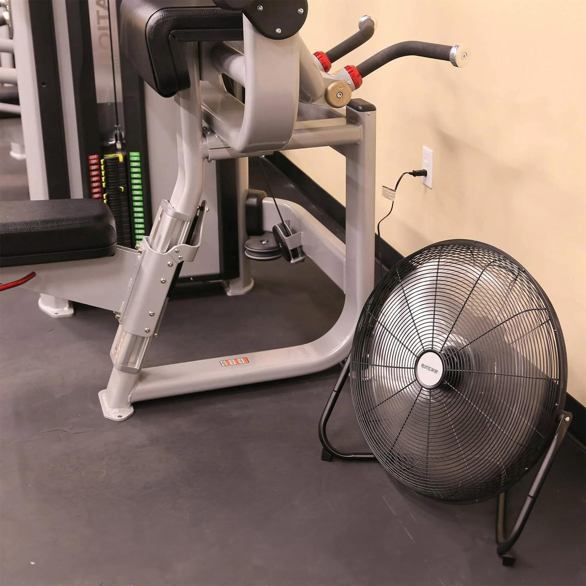 High Velocity Metal Orbital Floor Fan, 3 Speeds, Black, 20in R3137