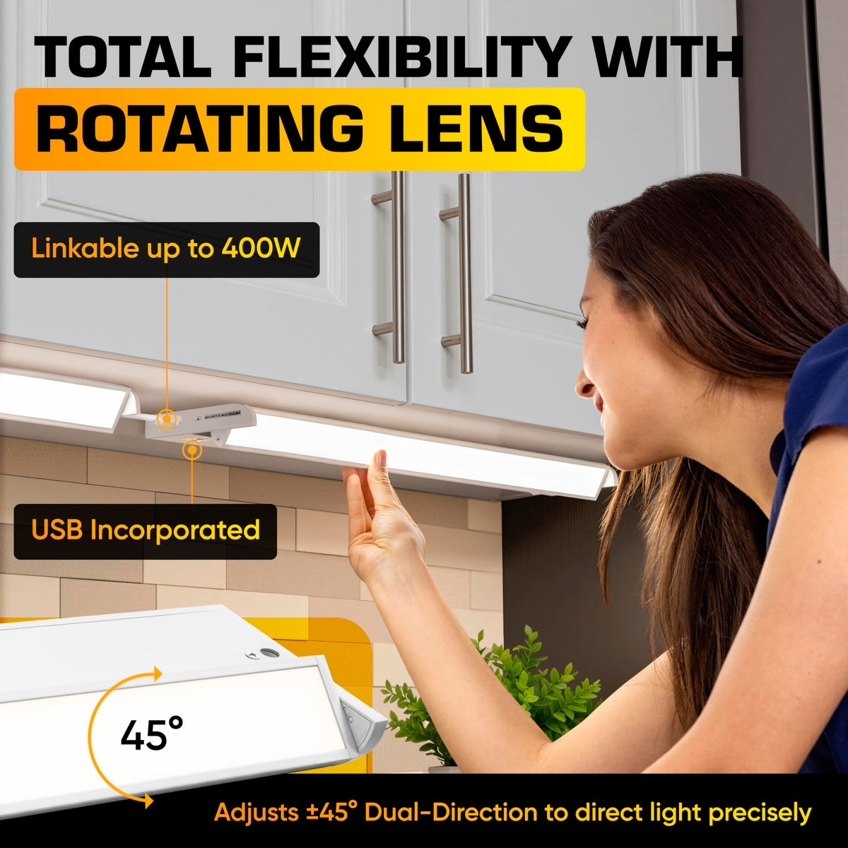 LED Under Cabinet Lighting 24 Inch White J3255