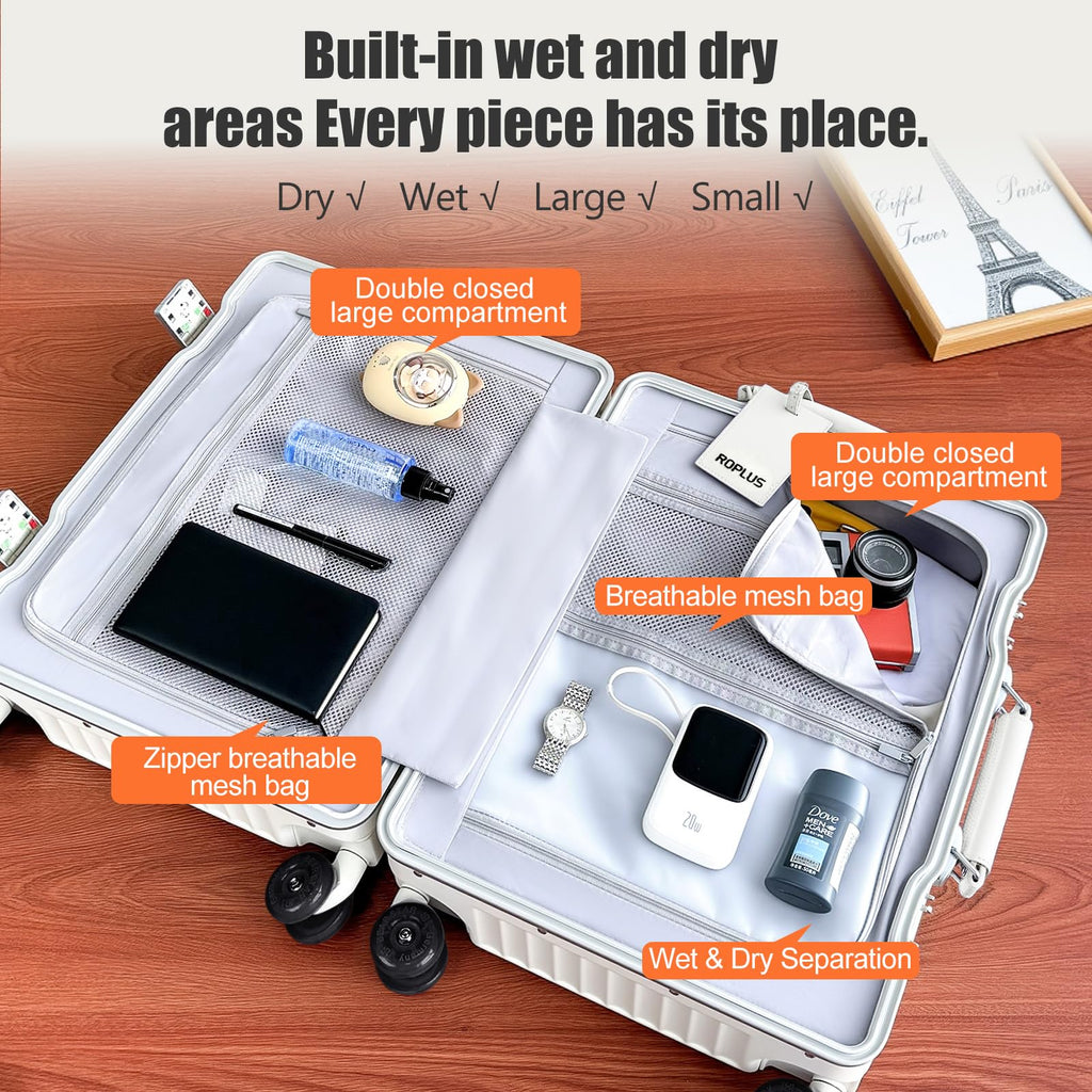 Aluminium Frame Carry on Luggage with TSA Lock S7887