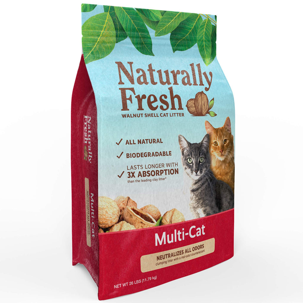 Unscented Walnut Shell Cat Litter 26 Lbs Y8958