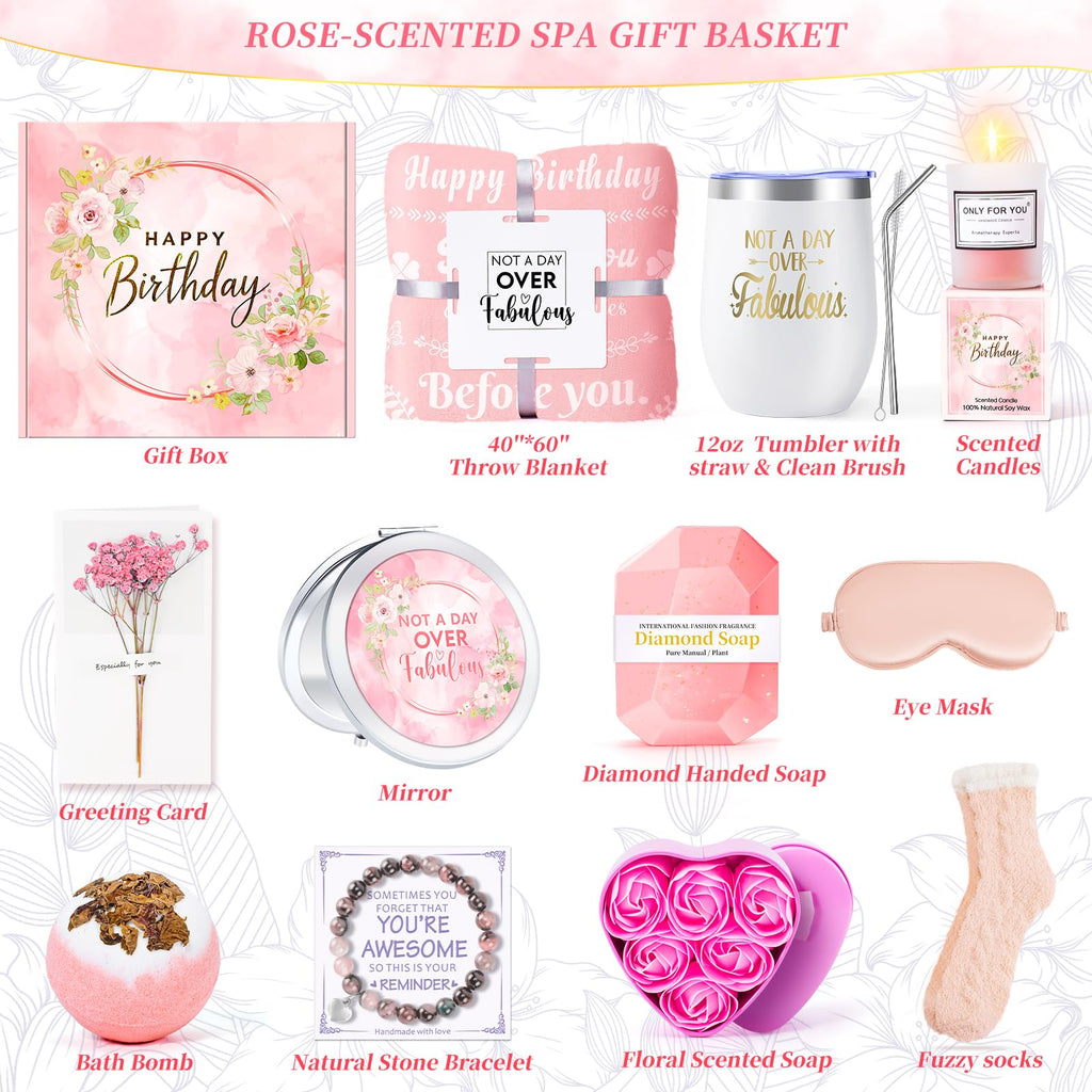 Pink 15 Pc Self Care Spa Gift Set G80327
