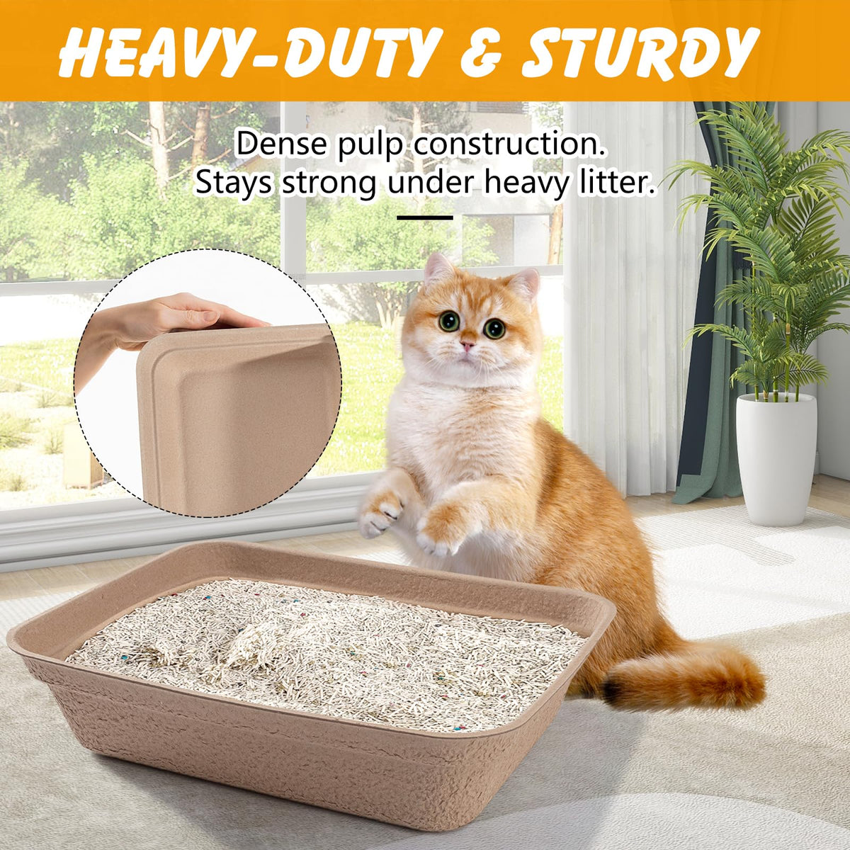 Disposable Cat Litter Box 9-Pack S848713