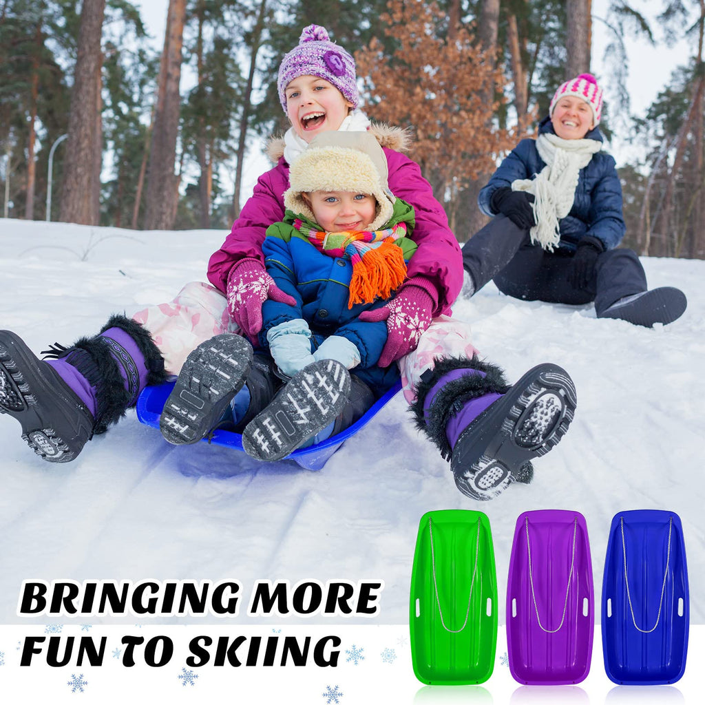 12 Pcs 35 Inch Plastic Snow Sleds D4125