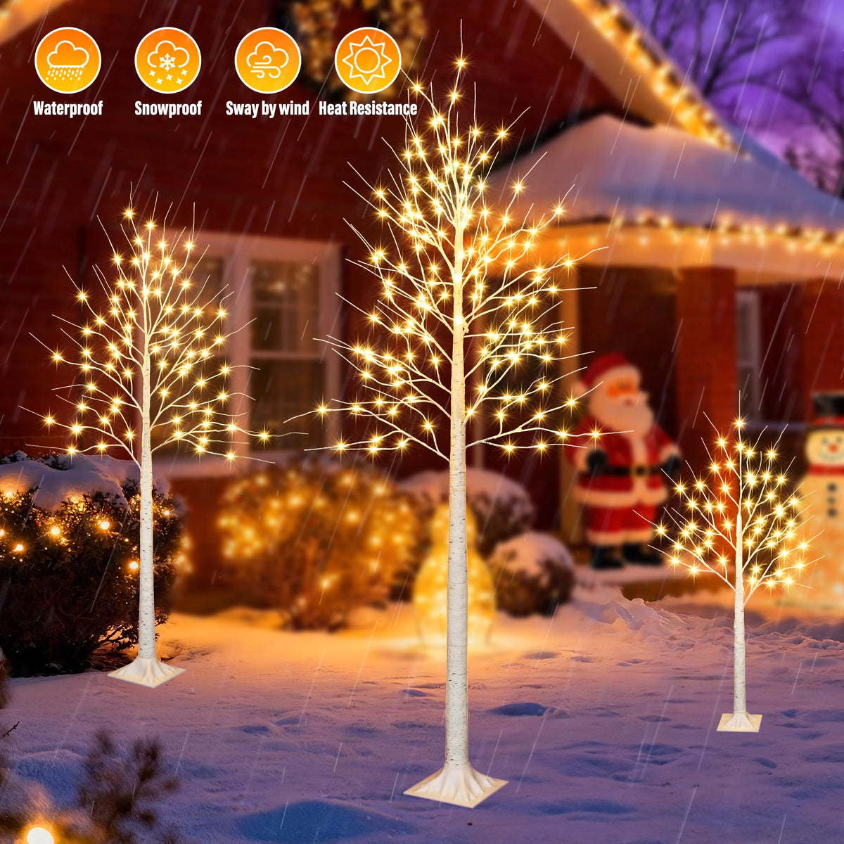 8FT 132LED Prelit Artificial Christmas Tree B931635