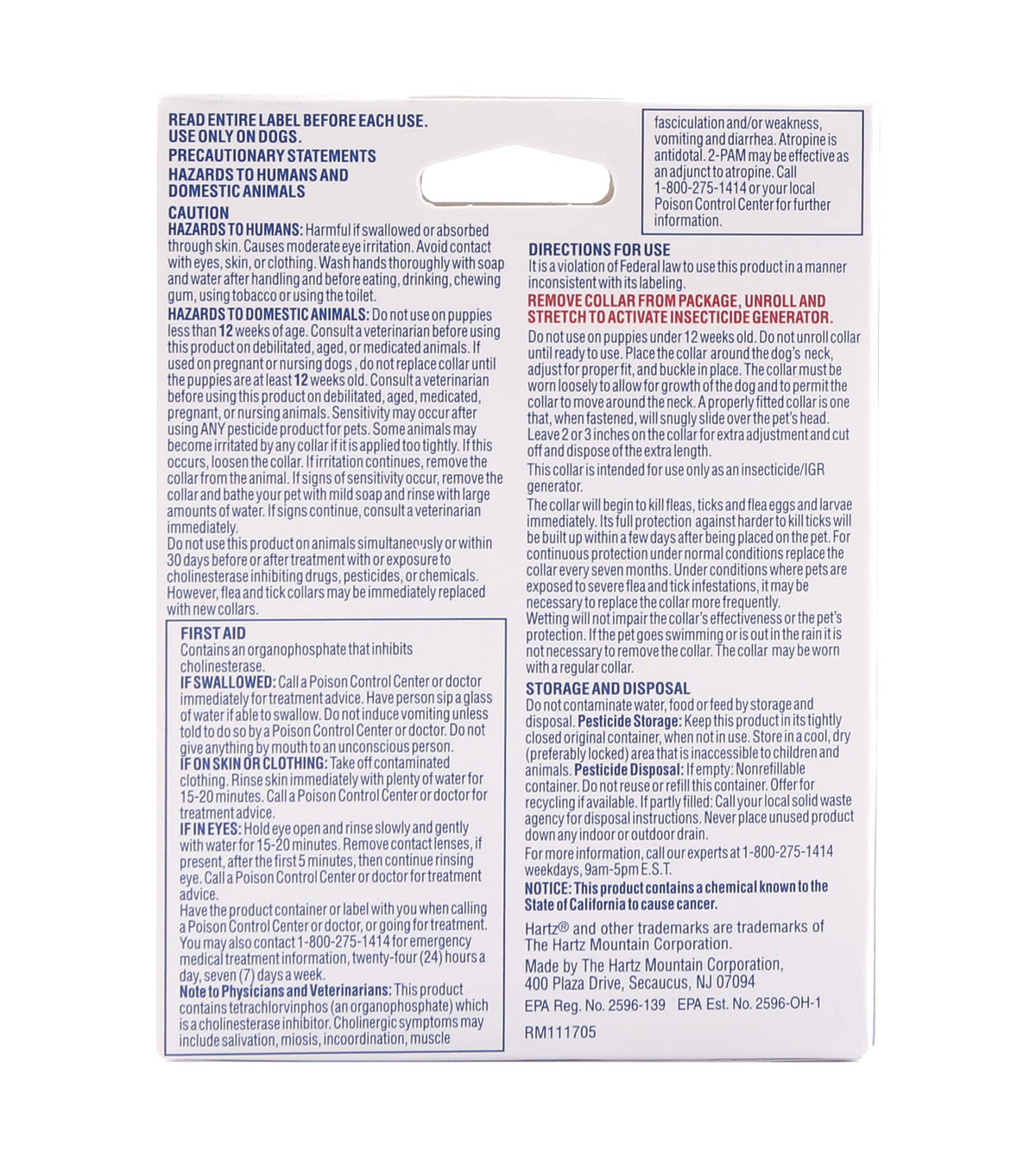 Reflective Flea & Tick Collar for Dogs and Puppies, 7 Month, 1 Count D347