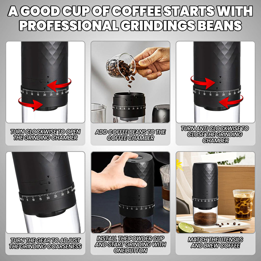 Electric Burr Coffee Grinder with 40 Grind Settings E16834