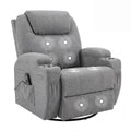 Small Swivel Rocker Recliner with Massage J492