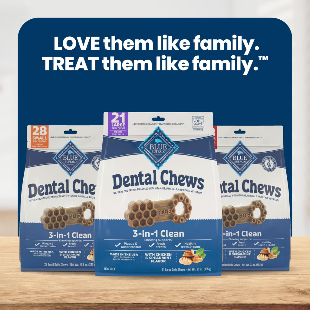 Chicken & Spearmint Large Dental Chews, 33 oz, 21 ct X1440