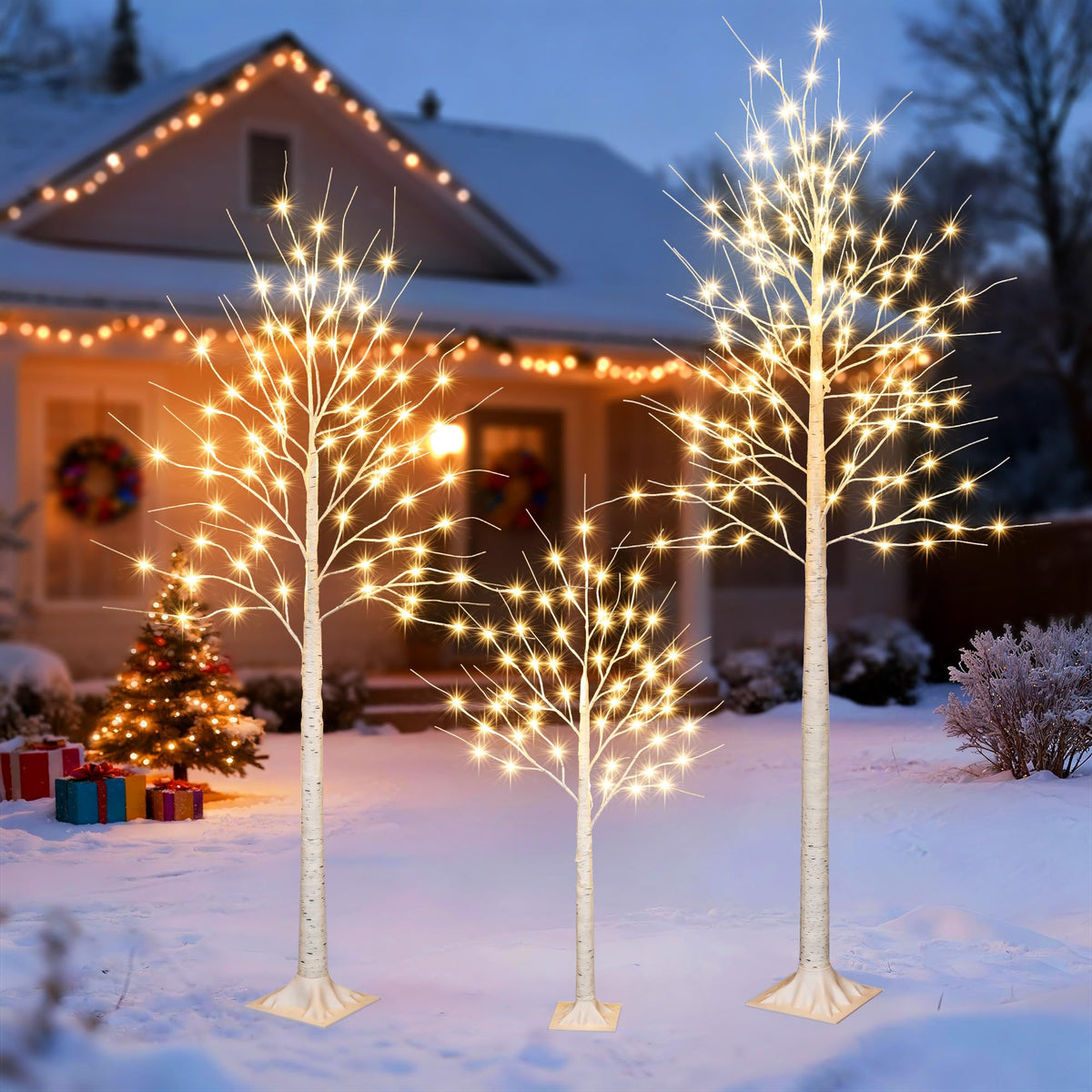 8FT 132LED Prelit Artificial Christmas Tree B931635