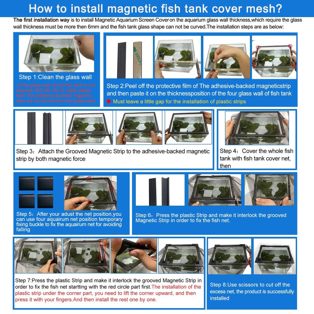 Magnetic Aquarium Anti-Jumping Net Cover Z69002