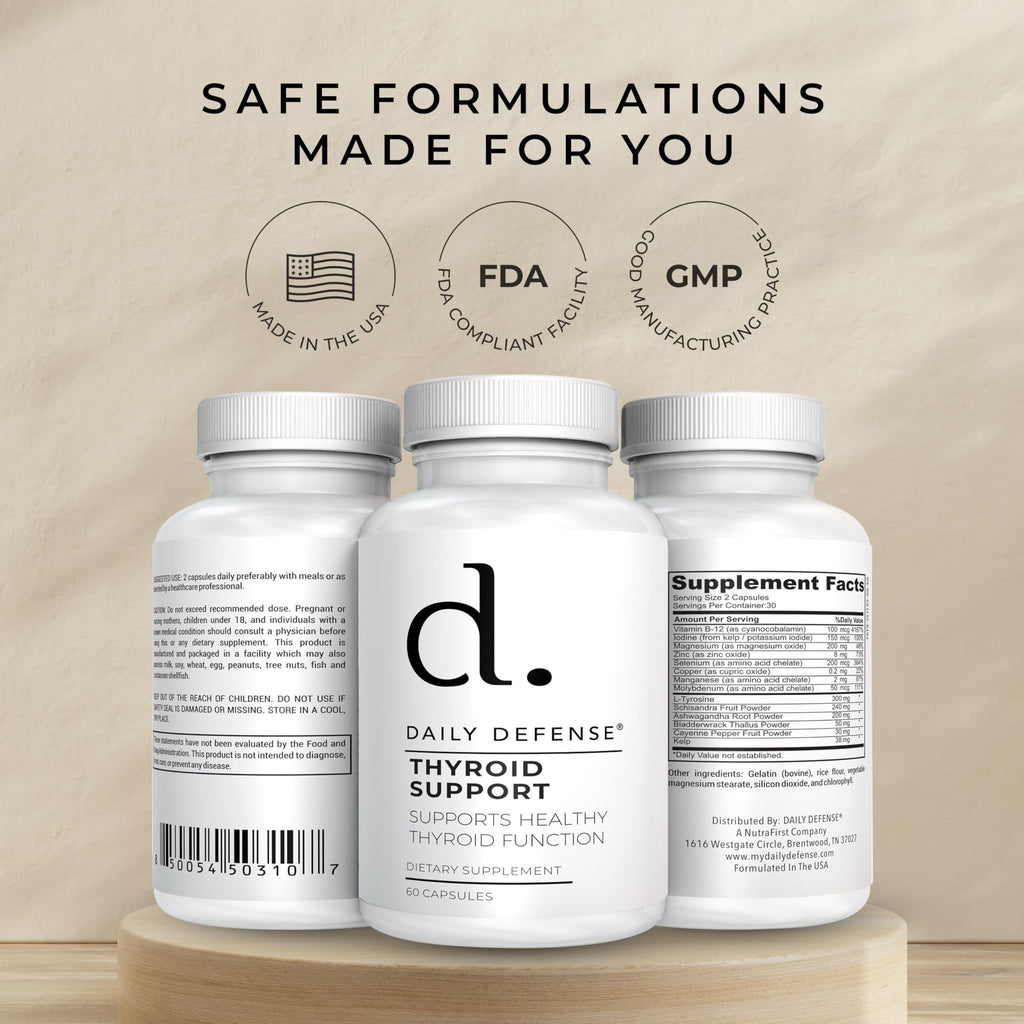 Selenium with Iodine Zinc B12 Ashwagandha Thyroid Support Supplement Y79527
