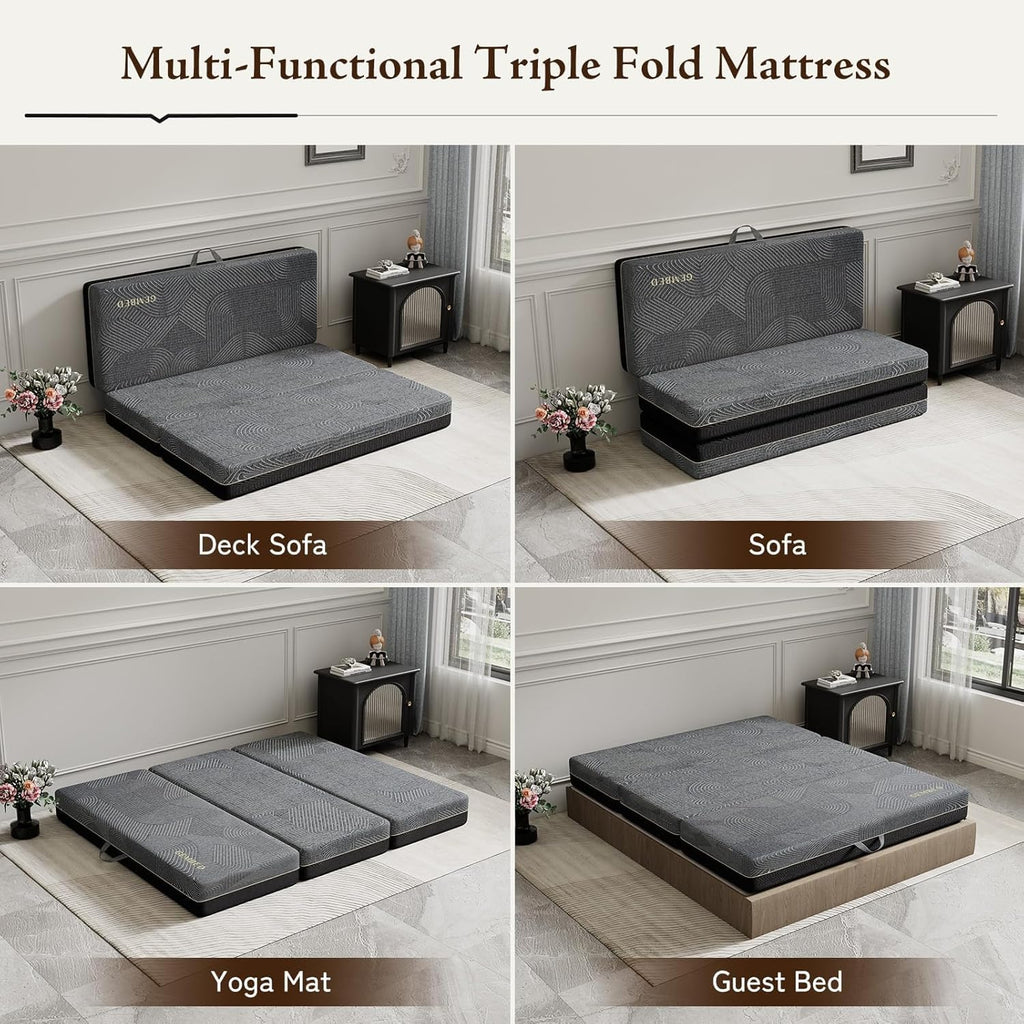 Queen Size 6 Inch Folding Mattress B54106