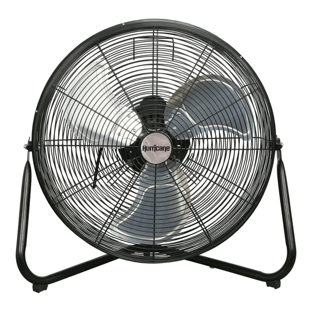 High Velocity Metal Orbital Floor Fan, 3 Speeds, Black, 20in R3137