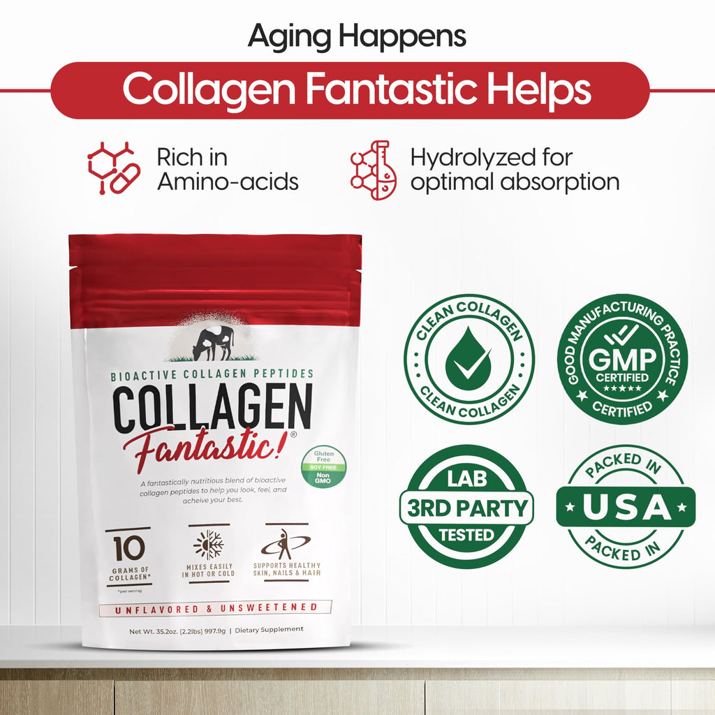 Collagen Peptides Powder Unflavored 2.2lb 90 Servings J248