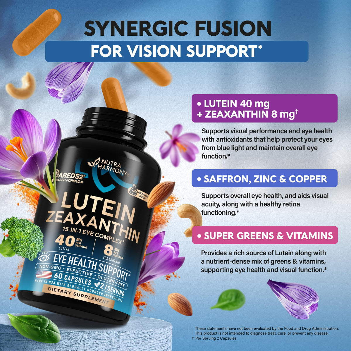 Lutein and Zeaxanthin 60 Caps S478514