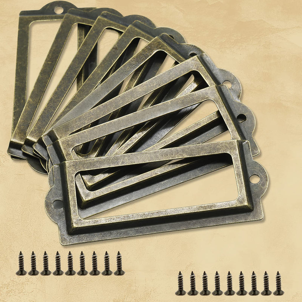 Bronze 3.3 Inch Label Holder 30 Pcs D44490