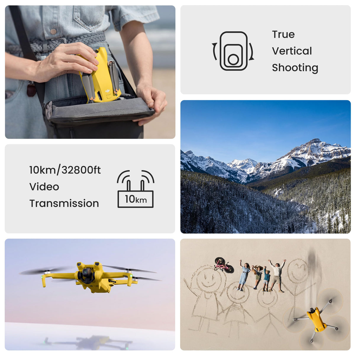 Mini Drone with 4K Video, 48MP Photo, 249 g, Obstacle Sensing X369818