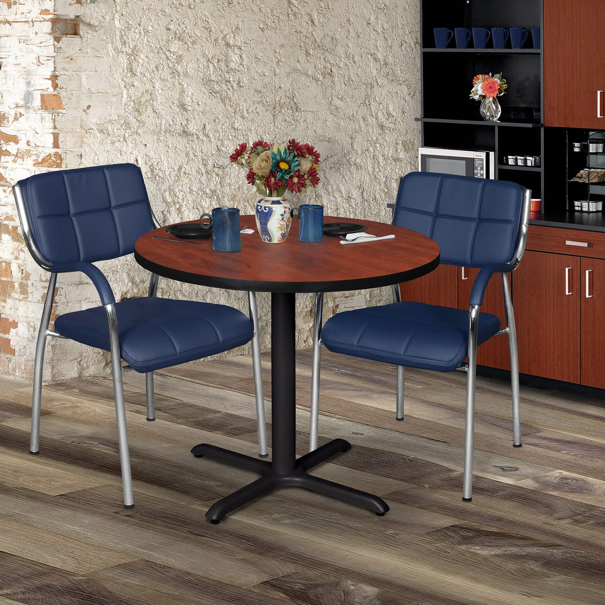 Round X-Base Breakroom Table R9075