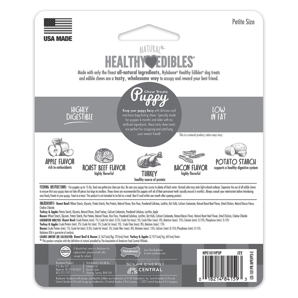 Healthy Edibles Puppy Dog Treats Variety Pack, 3 Count J746448