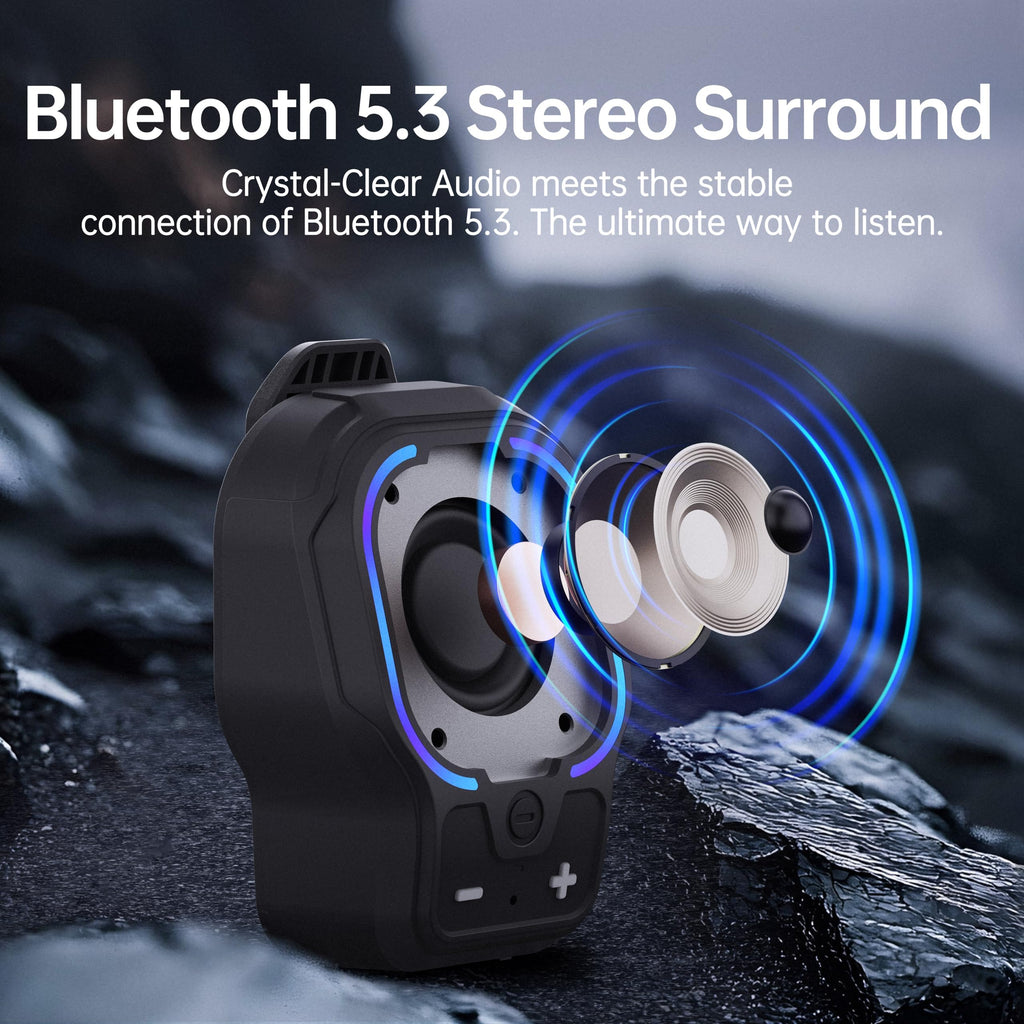 Black Magnetic Clip-on Portable Bluetooth Speaker V899650