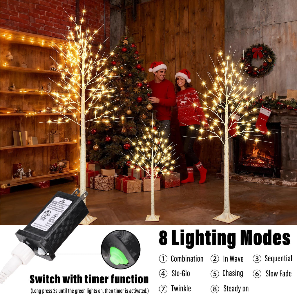 8FT 132LED Prelit Artificial Christmas Tree B931635